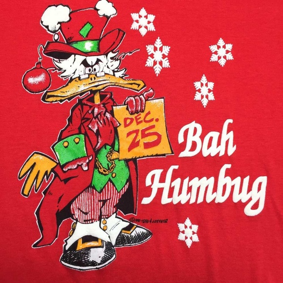Bah Humbug Scrooge McDuck T Shirt - Picture 3 of 6